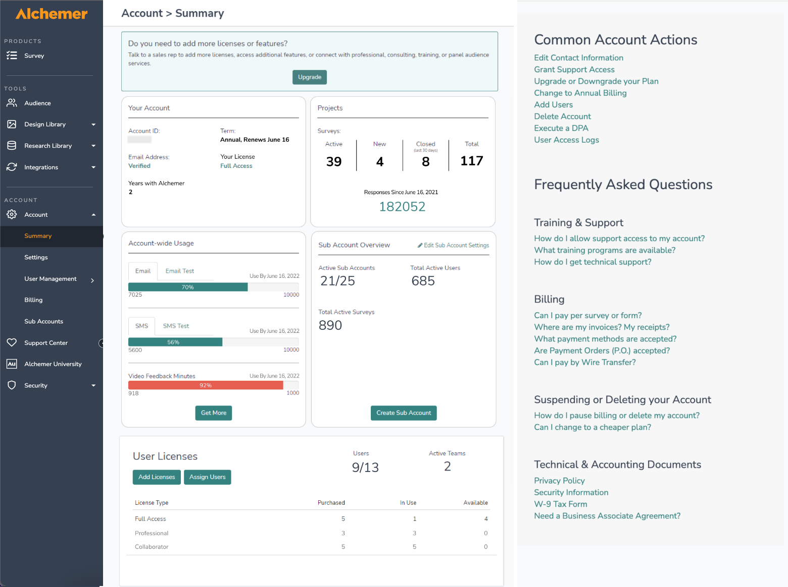 Account Summary